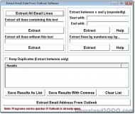 Extract Email Data From Outlook Software screenshot